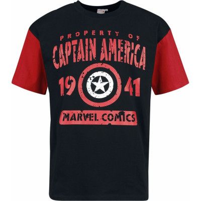 Captain America - Marvel T-shirt - Captain America 1941 - Big Shirt - S XXL - för Herr - flerfärgad
