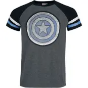 Captain America - Marvel T-shirt - Captain America Shield - M XXL - för Herr - flerfärgad