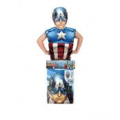 Captain America Party Pack Maskeraddräkt Barn - Onesize