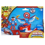 Iron Man Awesome Friends Fordon med figur Captain America -  -  Leksaksaffären