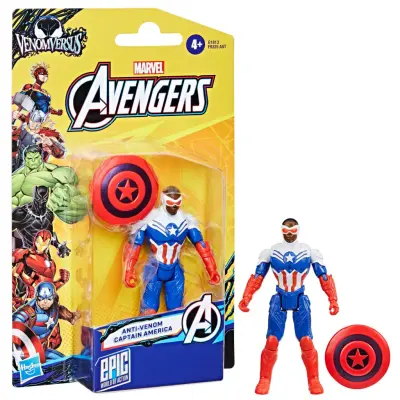 Marvel Avengers Figur 10cm Anti-Venom Captain America - Avengers -  Leksaksaffären