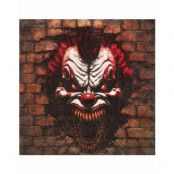 20 St Killer Clown Servetter 33x33 Cm