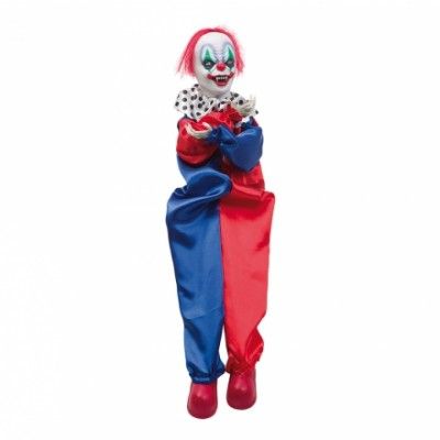 Animerad Sittande Clown