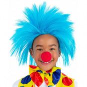Blå Spiky Clownperuk till Barn