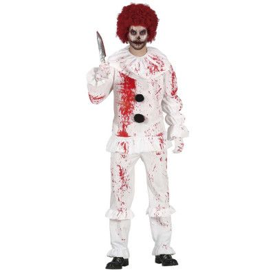 Blodig Clown Maskeraddräkt M
