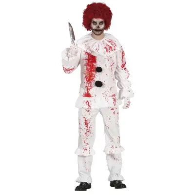 Blodig Clown Maskeraddräkt S