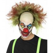 Blodig grön skallig Top Clown Peruk