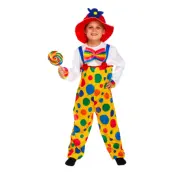 Clown Barn Maskeraddräkt - Large