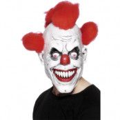 Clown Mask Röd & Vit