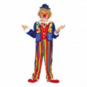 Clown Overall Barn Maskeraddräkt - Small