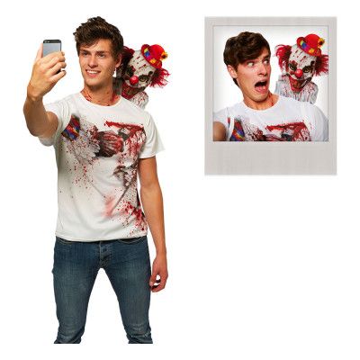 Clown Selfie Halloween Maskeraddräkt - One size