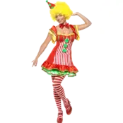 Clownen Boo Boo-dräkt dam L