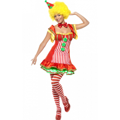 Clownen Boo Boo-dräkt dam L