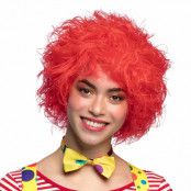 Clownperuk Röd Frizzy - One size