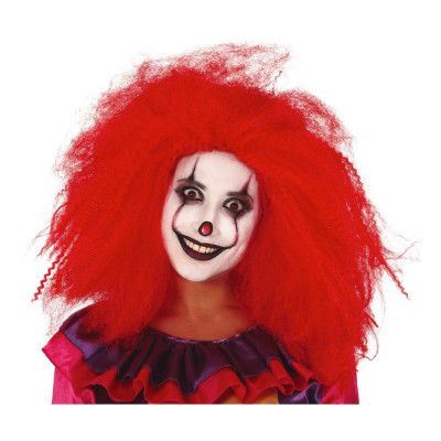 Clownperuk Röd Stor - One size