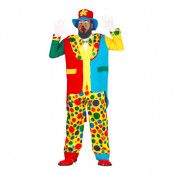 Klassisk Clown Plus-size Maskeraddräkt - Plus-size