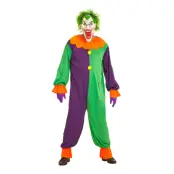 Evil Joker Clown Maskeraddräkt - Large