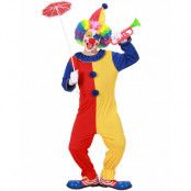 Färgglad Clown Barnkostym