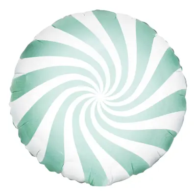 Folieballong Vit/Mint Candy