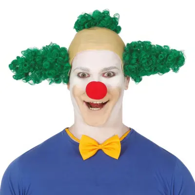 Grön Clownperuk med Flint