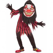 Horror Clown - Barndräkt med Mask