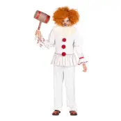Killer Clown Maskeraddräkt - Small/Medium