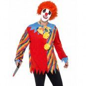 Läskig Clown Kostymset med Mask