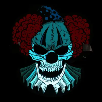 LED Mask Clown Döskalle