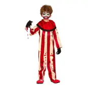 Mördarclown Jumpsuit Barn Maskeraddräkt - X-Small