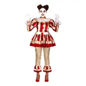 Mördarclown Klänning Maskeraddräkt - Large