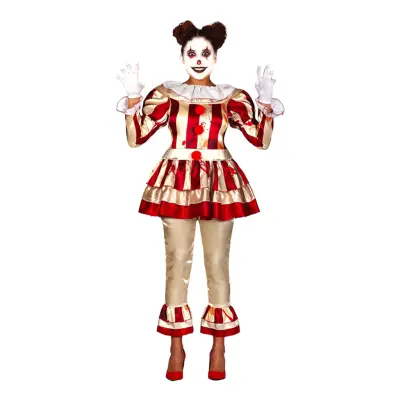 Mördarclown Klänning Maskeraddräkt - X-Large