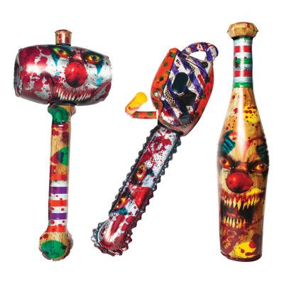 Mördarclown Vapenkit Uppblåsbart - 3-pack