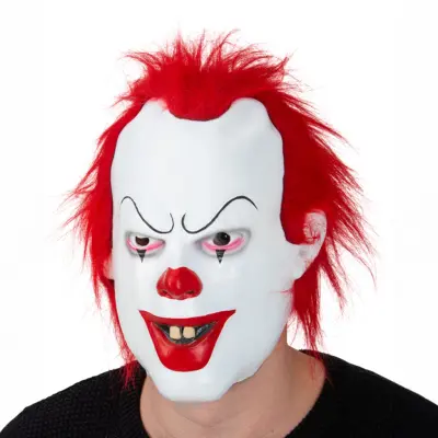 Mask Läskig Clown - One size