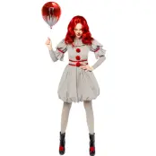 Maskeraddräkt Clown"IT"Dam M