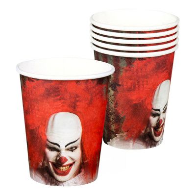 Pappersmuggar Skräckclown - 6-pack