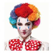 Pom Pom Clown Flerfärgad Peruk - One size
