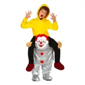 Ridande Mördarclown Barn Maskeraddräkt - Large