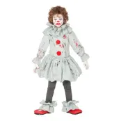 Skräckclown Barn Maskeraddräkt - Medium