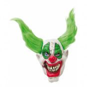 Smoking Clown - läskig clownmask med hår