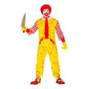 Snabbmats Clown Halloween Maskeraddräkt - Small