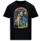 Steven Rhodes - Fun T-shirt - Clowns Are Funny - M 3XL - för Herr - svart