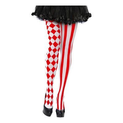 Strumpbyxor Harlequin Röd Deluxe - One size