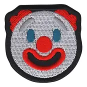 Tygmärke Emoji Clown