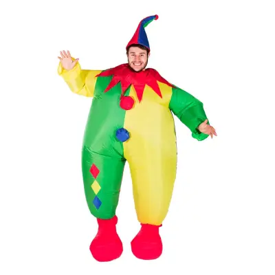 Uppblåsbar Clown Maskeraddräkt - One size