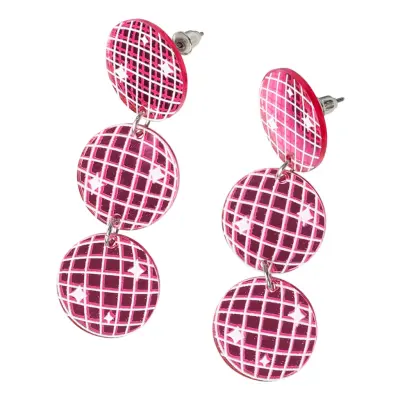Örhängen Rosa Discokulor