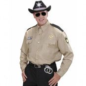 Beige Sheriff Maskeradskjorta