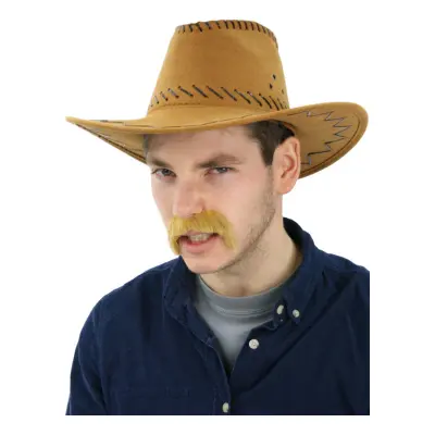 Blond Vilda Västern Mustasch