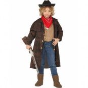 Brun Cowboy Dräktkappa för Barn