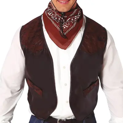 Brun Cowboyväst - One size