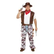 Cowboy Plus-size Maskeraddräkt - XL
